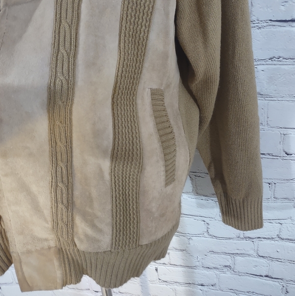 Vintage Suede & Knit Jacket - Picture 4 of 5